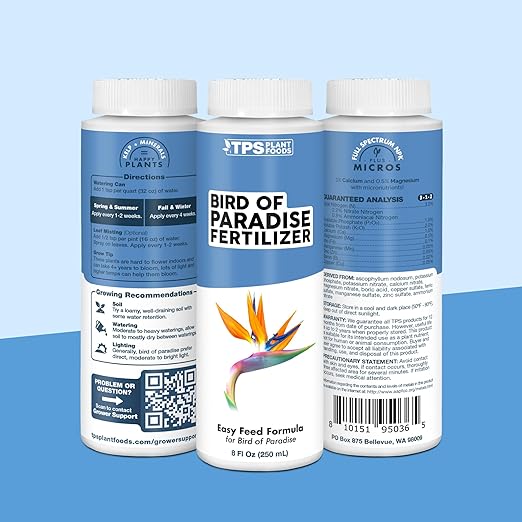 TPS NUTRIENTS Bird of Paradise Fertilizer for All Strelitzia Plants, Liquid Plant Food, 32 oz (1 Quart)