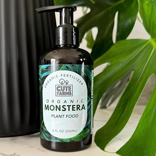 Organic Monstera Plant Food - Liquid Fertilizer for Indoor and Outdoor Monstera Obliqua, Deliciosa & More (8oz) Cute Farms