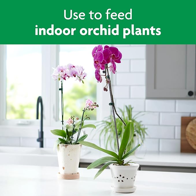 Miracle-Gro Orchid Plant Food Spikes - Indoor Plant Fertilizer Sticks for Potted Orchids, Feeds for up to 2 Months, 10 Spikes