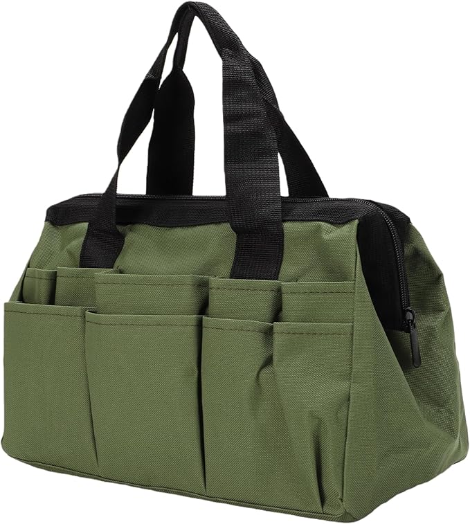 Pomya Foldable Standable Garden Tool Bag | 11-Pocket Oxford Cloth Organizer For Tool Storage