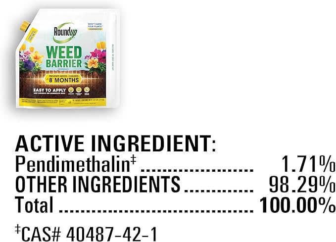 Roundup Weed Barrier Granules for Weed Prevention, 5.37 lbs.