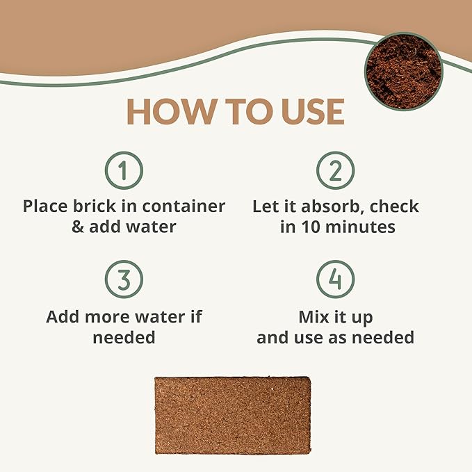 Seed Starting Soil Mix (24 Qts) - Coco Coir 650gm Bricks (2-Pack) + Perlite Bliss + 3 Gallon Grow Bags - Seed Starter Soil for Indoor Plants, Outdoor Plants, Seedlings - Organic Coco Coir Perlite Mix