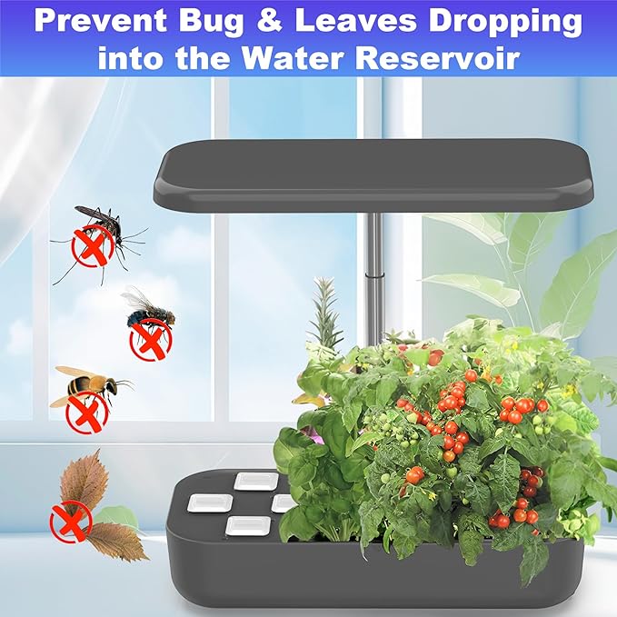 25 Pack Square Plant Spacer Kit for Hydroponic Growing System, Hydroponics Cover Lid Accessories for Indoor Garden Spacer Caps, Compatible with Idoo,QYO,LYKO and Most Square Grow Pods, White