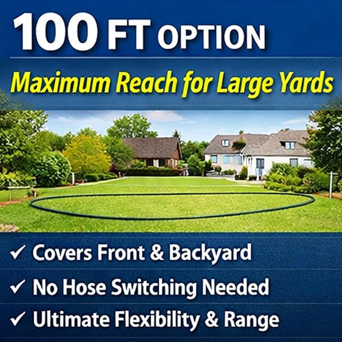 Fevone Kink-Free Water Garden Hose 100ft, Flexible Water Hose, Drinking Water Safe Hose, 5/8 Inner Diameter Hose, 3/4 Aluminum Fittings