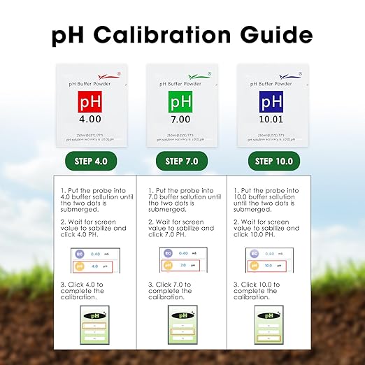8-in-1 Soil Moisture Meter Digital pH EC Salt Fertility Moisture Temperature Sunlight Air Humidity Soil Tester, Bluetooth Soil pH Tester Soil Test Meter with App Monitor for Garden Nutrients