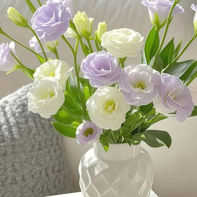 Mixed Lisianthus Seeds for Planting, 300pcs Perennial Lisianthus Flower Seeds, Non-GMO Eustoma Cut Flowers Beauty Home Garden Ornamental Plants for Outdoors Indoors