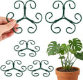 5 Pack Plant Stem Support Set, Reusable Iron Plant Stakes for Indoor Plants, Plant-Support-Stakes for Thriving Growth(Color:Green)