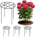 4 Sets 23.6''H x 18''Dia Large Peony Cages and Support - 4mm Heavy-Duty Metal Legs, Plant Support Cage for Outdoor Plants, Flower Trellis for Hydrangea Rose Tomato