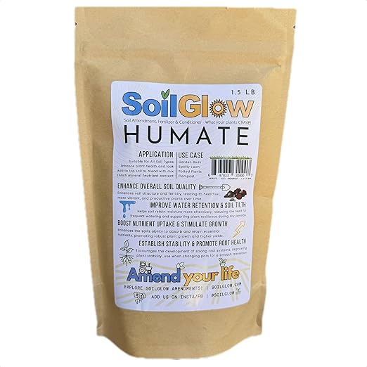 Humate (1.5 Pound Bag) - Natural Soil Amendment and Conditioner for Plant Health