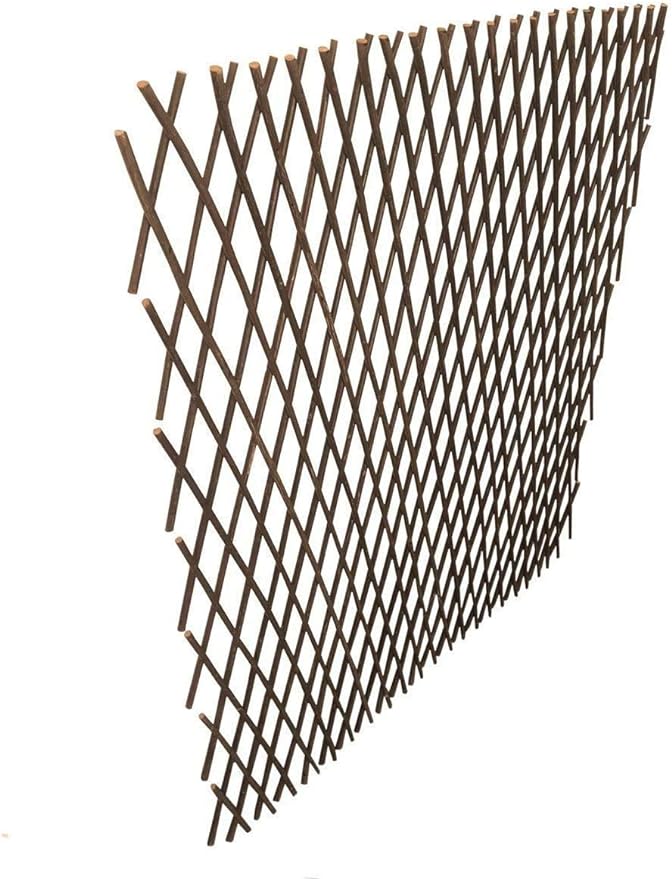 Nature Willow Trellis Expandable Plant Support Plant Climbing Lattices Trellis Willow Expandable Trellis Fence for Climbing Plants Support 36x92 Inch,Double Panel (2, Willow Wicker Fence)