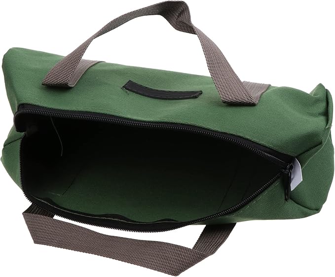 Wide Mouth Tool Bag Heavy Duty Capacity Handbag Portable Multi-function Tool Bag For Storage Wrench Screwdrivers Tool Storage Garden Tool Storage Organizer Hardware Accessories Storage
