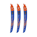 Japanese Teeth Reciprocating Saw Blades 9" 3PCS - Curved Edge Wood Pruning Saw Blades 6TPI for Tree Trimming,Wood Cutting,Cr-V Sabre Saw Pruning Blade