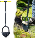 Colwelt Saw-Tooth Edger Lawn Tool, Half Moon Lawn Edger with T-Grip, Sidewalk Grass Long Handled Step Edger, 38-Inch