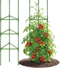 Growsun 51 inch Tomato Cage Heavy-Duty Plant Support Cucumber & Vine Vegetables – Adjustable Green Metal Garden Trellis for Climbing Plants, Indoor & Outdoor Use, 6 Pack