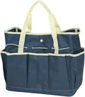 BLIRITEL Garden Tool Organizer,Waterproof Garden Tool Tote Bag with 8 Side Pockets,Outdoor Gardening Tool Storage Bag and Home Organizer for Gardener,Pottery,Electrician and Repairman