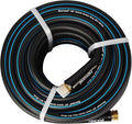 Fevone 75 ft. Kink-Free Water Garden Hose, Flexible Water Hose, Heavy Duty Hybrid Polymer, 5/8 Inner Diameter Hose, 3/4 Brass Fittings