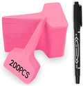 200pcs Plant Labels,Plant Name Tags,Pink Plant Markers,Gardening Supplies,Garden Labels Outdoor Waterproof,Garden Markers,Plastic Plant Labels for Seedlings,Greenhouse Accessories,Plant Nursery