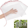 50Pcs 18"x12" Kikhope Fruit Protection Bags, Garden Netting Bags with Drawstring, Fruit Netting Bags, Fruit Tree Bags, Netting Barrier Bags for Protecting Fruits and Vegetables