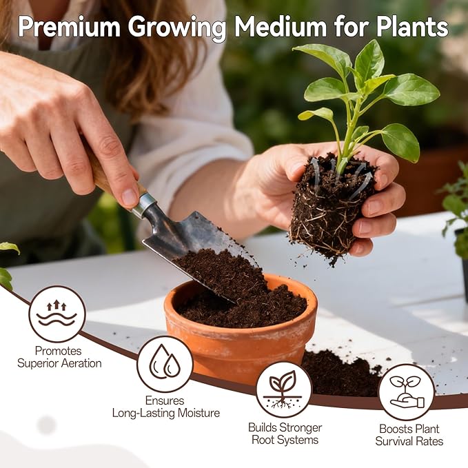 Halatool 200 Pcs Coco Coir Pellets, Coconut Soil Pellets for Seed Starting, Potting Soil Mix, Cat Grass Soil, Compressed Dirt Pods for Plants, Vegetables, Fruits, Flowers