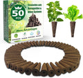 Seed Starter Grow Sponges for Aerogarden, PH-Balanced Refill-Seed Pods Replacements for Indoor Hydroponic System, 50 Pack, Brown