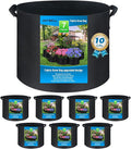 7-Pack 3-30 Gallon Plant Grow Bags 10 Gallon, Heavy Duty Thickened Fabric Planters Pots, Fabric Pots with Handles, Nonwoven Fabric Bags Suitable for Vegetables Flowers Mushroom (10 Gallon)