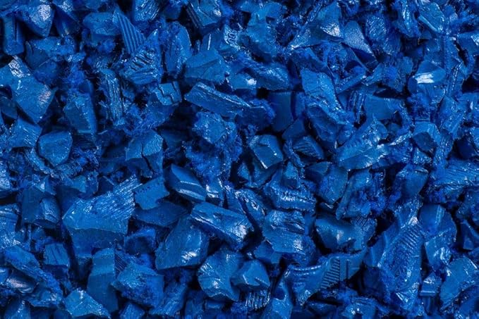 Playsafer Rubber Mulch Nuggets Protective Flooring for Playgrounds, Swing-Sets, Play Areas, and Landscaping (1,000 LBS - 39 CU. FT., Blue)