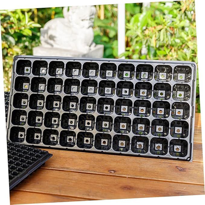 10pcs 50 50 Hole Tray Plug Tray Indoor Grow Plant Germination Kit Rapid Rooter Starter Plugs Starter Tray Nursery Trays 1020 Trays Startup Disk Plastic Succulents