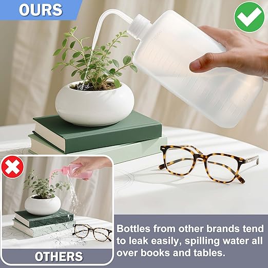 Valchoose Larger 1000ml Tattoo Squeeze Bottle, 32oz Wash Bottle Exactly Reach Plants, No-leaks Tattoo Bottles White (1Pack)
