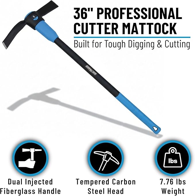 Channellock Mallet 34242 - Cutter Mattock Tool, Carbon Steel Head - 5lb