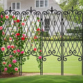 AMAGABELI GARDEN & HOME 4 Pack 60” x 18” Garden Trellis for Climbing Plants Outdoor Garden Fencing Decorative Plant Trellis Vegetables and Rose Trellis for Ivy Cucumbers Black