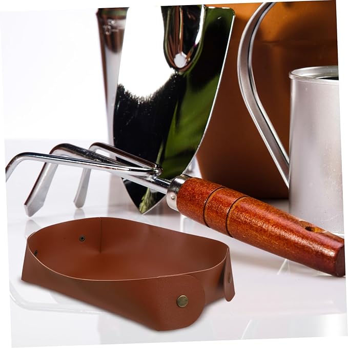BESPORTBLE Gardening Tool Storage Box PU Organizer for Use Multi Functional Mat Tool Holder for Plants Versatile Storage for Items