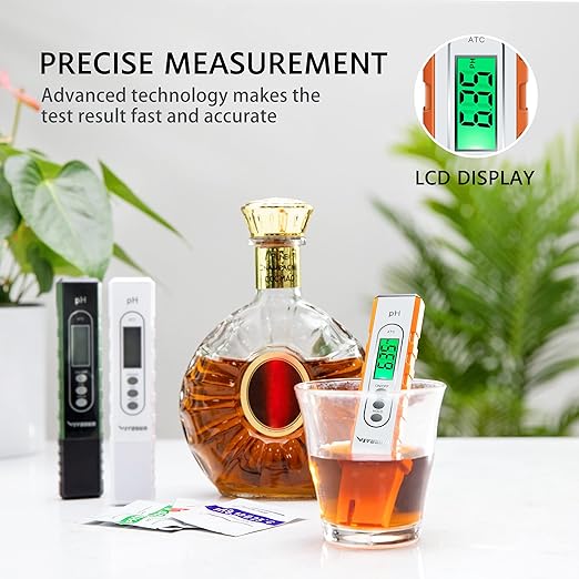 VIVOSUN PH Meter Digital PH Tester Pen and Soil Tester, 3-in-1 Plant Moisture Meter Light and PH Tester for Home, Garden, Lawn, Farm, Indoor and Outdoor Use