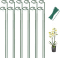 Breeze Touch 12 Pack Plant Stakes, 35.4 Inch Plant Support Stakes with 15 Twist Ties, Plant Sticks Support, Flower Stakes for Plants Peony, Tomato Seedling, Marigold, Amaryllis, Sapling, Coreopsis