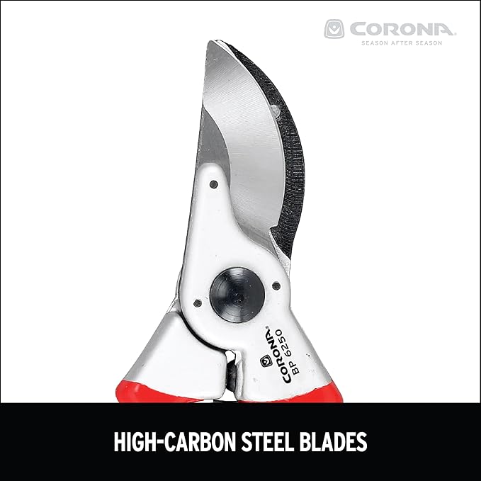 Corona Tools Bypass Pruner – Forged Steel 1″ Capacity Hand Pruning Garden Shears with Lightweight Aluminum Handles