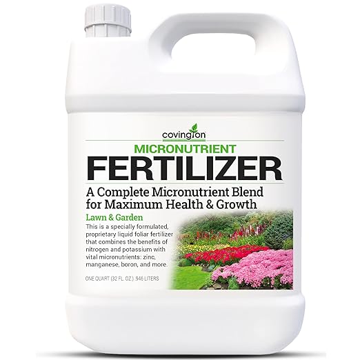 All Purpose MicroNutrient Plant Food & Lawn Fertilizer, Indoor/Outdoor/Hydroponic Liquid Plant Food, Growth Boosting MicroNutrients for House Plants, Lawns, Vegetables, & Flowers (32oz.) USA Made