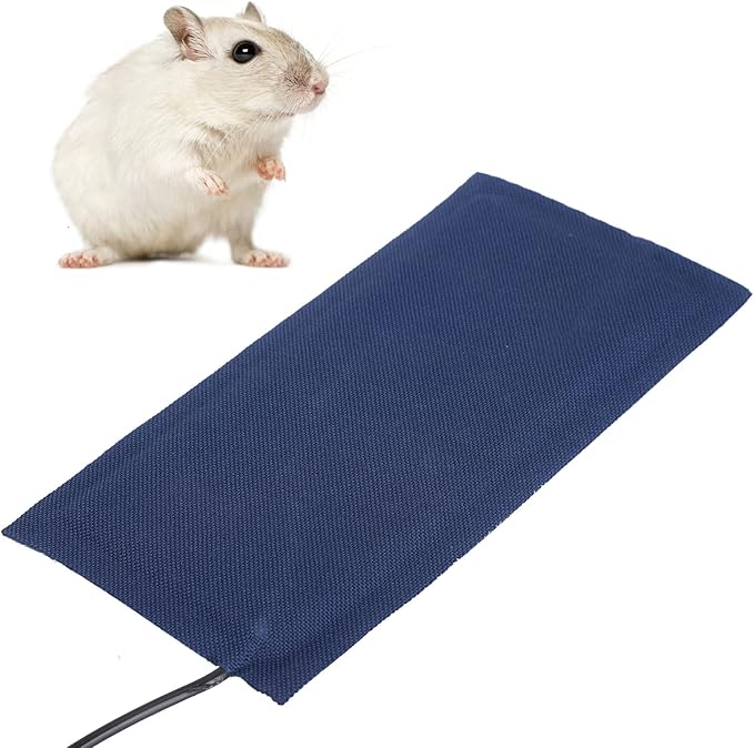 Reptile Heating Pad, Pets Under Tank Heater Terrarium Warmer Heat Mat USB Adjustable Temperature for Seedling Small Animals Tortoise Lizard Snakes Hermit Crab Turtle Amphibians Frog(Small)