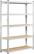 Yaheetech Storage Shelves, 5 Tier Heavy Duty Adjustable Metal Shelving Unit, Industrial Utility Rack for Garage Warehouse Pantry Closet (35.5 W× 12 D × 71 H Inches, Silver)