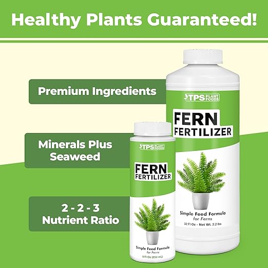 Fern Fertilizer for All Ferns and Mosses, Liquid Plant Food, 32 oz (1 Quart)