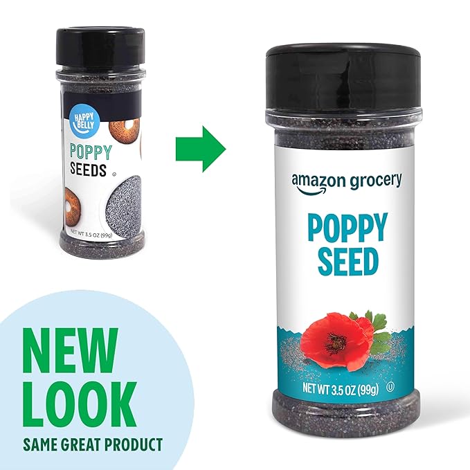 Amazon Grocery, Poppy Seed, 3.5 Oz