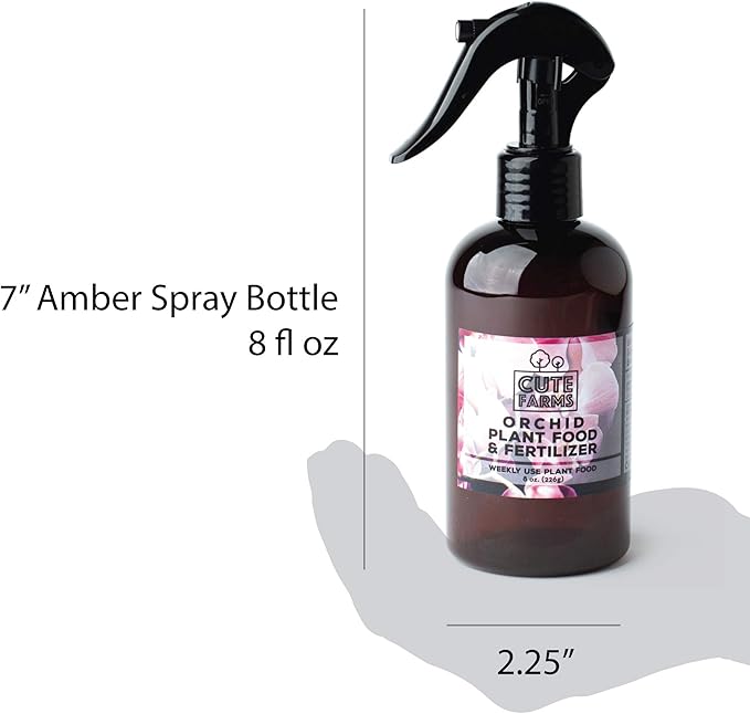Cute Farms Orchid Plant Food Fertilizer Mist (Three - 8 oz. Spray Bottles)