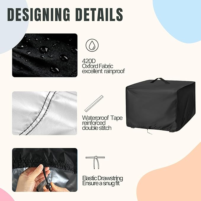 Hose Reel Cover,Waterproof Covers for Retractable Garden Hoses Reels,Heavy Duty Shield for Meatal Hose-Storage(18.5x25.5x16in,Black)