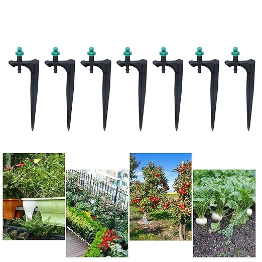 Drip Irrigation System, Irrigation System for Garden Greenhouse Micro Drip Irrigation Kit Automatic Irrigation System Courtyard Spray Plant Watering System with Adjustable Nozzle Emitter(20PCS)