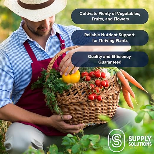 Supply Solutions 10-10-10 Complete Lawn & Garden Granular Fertilizer with Micronutrients – Balanced NPK Plant Food for Soil Health, Blooms & Roots – Safe for Vegetables, Fruits, Lawns (25 Pounds)
