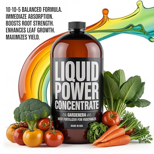 Liquid Power Watermelon Fertilizer - Professional Liquid Plant Food for Watermelon - Fast-Acting Concentrate for Growth, Strong Roots & High-Yield Harvest - 8 oz - Indoor & Outdoor Use