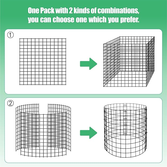 10 Pack Round Plant Protector from Animals, 30 Pcs 12 x 12 Metal Mesh to Keep Animals Out Wire Plant Protectors for Rabbits Chicken Duck Bunny Barricades for Garden Vegetable Flowers Protection