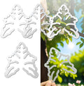 4PACKS Unique & Aesthetic Monstera Leaf Shape Grapple Plant Support, Grappler Rings, Plant Support Monstera with Ties, Keeps Plants Tame & Growing Vertical (Transparent)