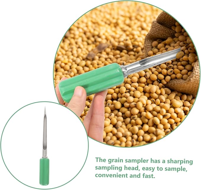 Yardwe Broomcorn Cereal Care Reusable Probes Kit Soil Tester Lawn Sample Powders Cement Fertilizer Sampler Grains Garden Soiling Wheat Slot Metal Test for Experiment
