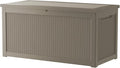 320 Gallon Heavy Duty Deck Storage Box, Extra Large Storage Organizer for Patio Furniture Accessories, Garden Tools, Indoor Storage for Cushion, Slate Grey