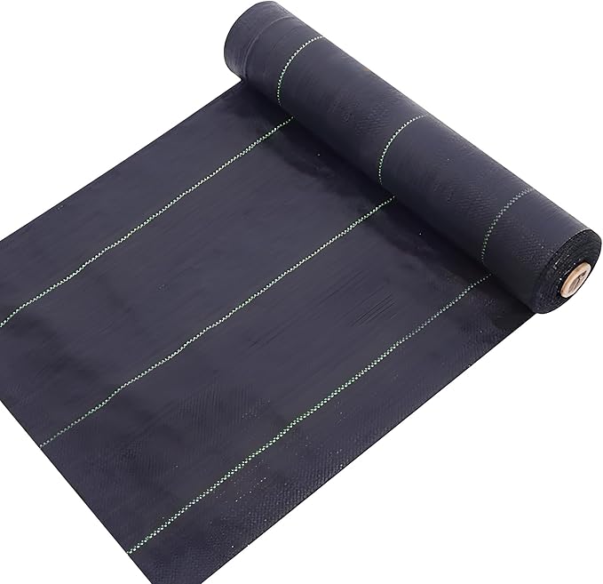 6FT x 300FT Weed Barrier Fabric Heavy Duty, 5.8oz Landscaping Fabric Woven Landscape Ground Cover for Gardens & Lawns