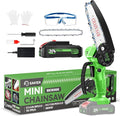Saker Mini Chainsaw Cordless,6 Inch Chainsaw, Mini Electric Chainsaw Cordless Battery Powered,One-Hand Portable Chain Saw for Tree Trimming, Pruning&Wood Cutting,Gifts for Men Husband